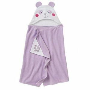 Kids Jumping Beans Hooded Towel Purple/White Panda